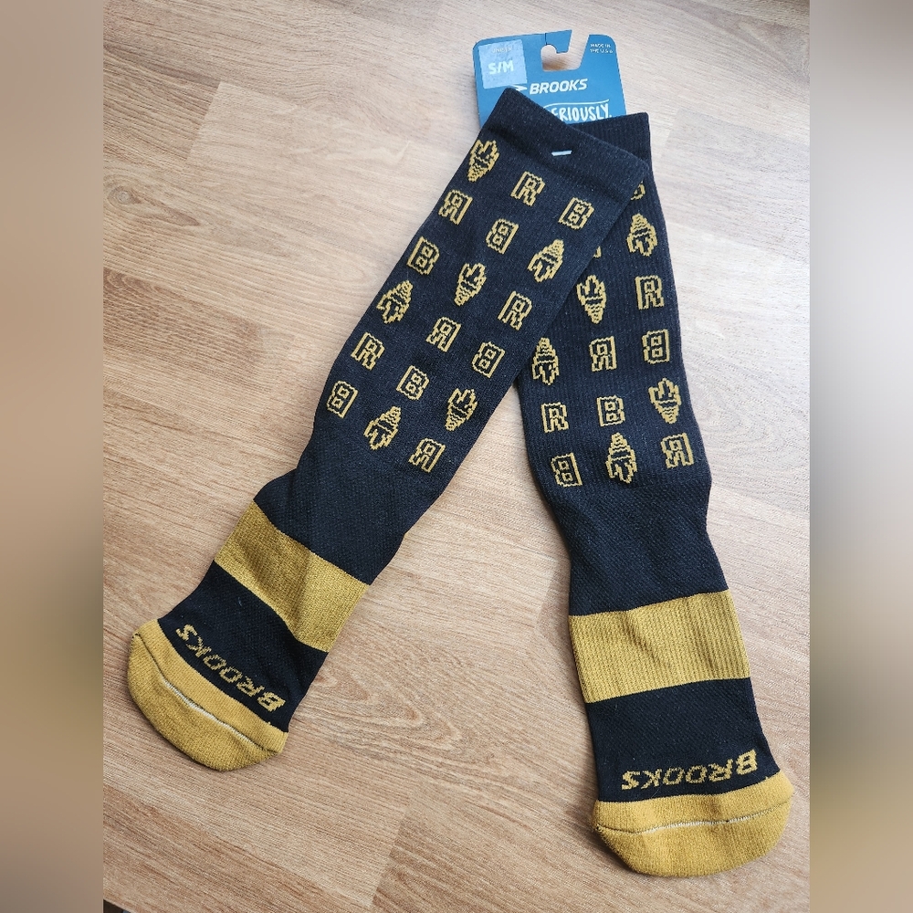 Unisex Brooks Tempo Knit-In Crew Socks S/M